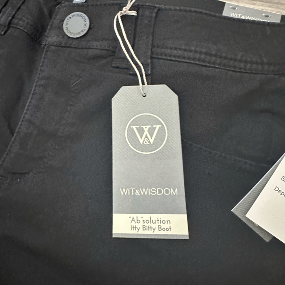 NWT! Wit & Wisdom Black High-Waisted Bootcut Jeans - Picture 9 of 10